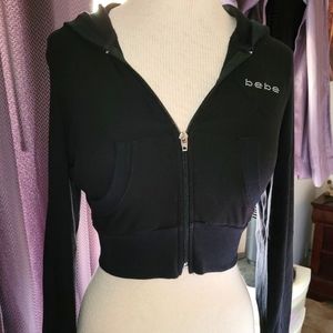 BEBE cropped hoodie